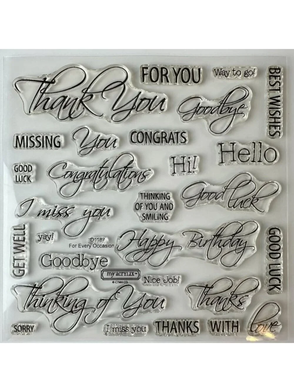 My Acrylix Premium Quality Decorative Stamps D1187 For Every Occasion